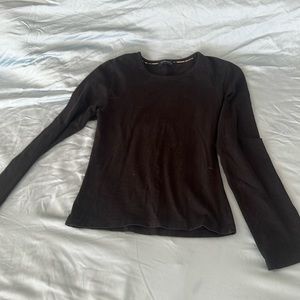 Black Burberry, long sleeve shirts, size 12